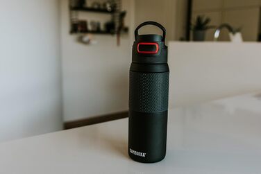 Kambukka Stainless Steel Water Bottle - Insulated Thermos with Snapclean Technology - Dishwasher Safe Lid, Comfortable Grip, 750ml, Nightfall 3.0