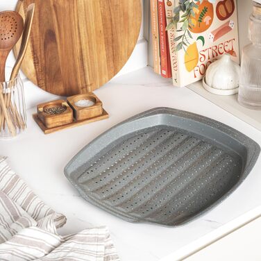 Форма для випічки SALTER, діаметр 24 см, з антипригарним покриттям, знімний дно, для тортів та кішів, з вуглецевої сталі