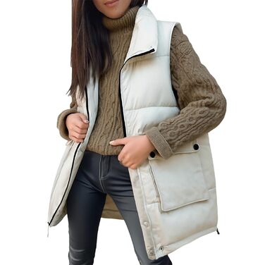 Жіноча софтшеллова жилетка з капюшоном, без рукавів, водонепроникна, вітронепроникна, спортивна жилетка з кишенями для їзди верхи, бігу, походів, зимової куртки, теплої перехідної жилетки, степленої жилетки. Розмір XXL, білий колір (білий-a)