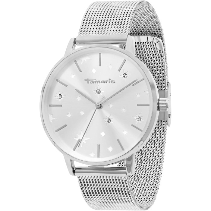 Годинник Tamaris для жінок – лаконічний дизайн з сріблястою сіткою