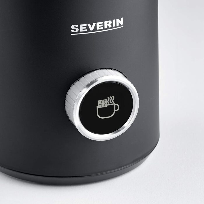 SEVERIN Spuma 700 Plus: Індукційний спінювач молока з OLED-дисплеєм, 13 програм, LED-підсвітка, нержавіюча сталь, чорний