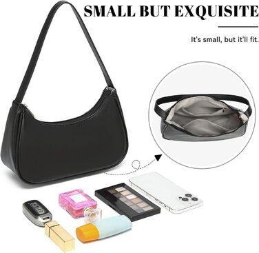 Сумка жіноча на плече з екошкіри, ретро хобо, маленька сумка для дівчат-підлітків, однотонна Dirndl сумка