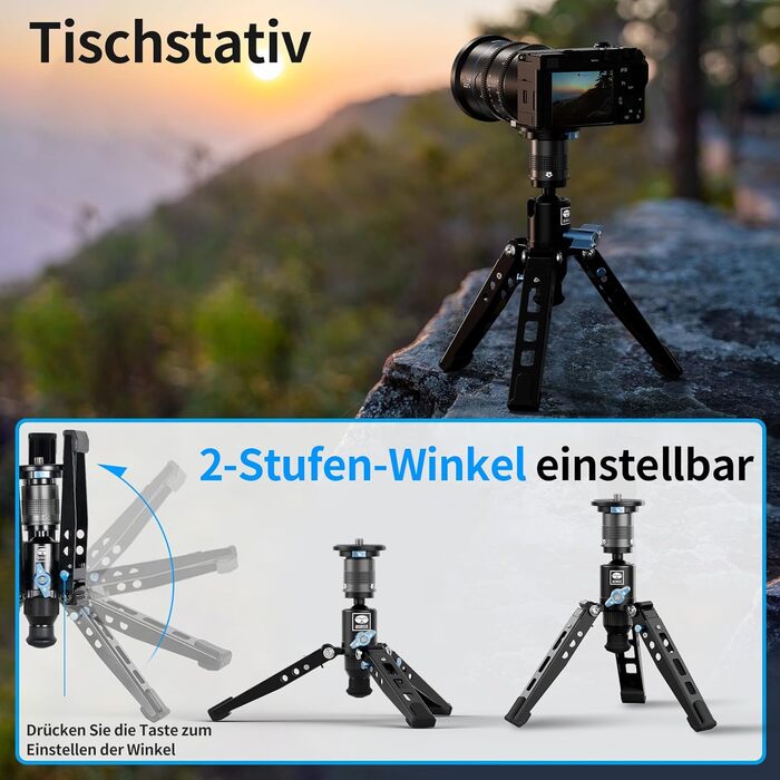 SIRUI SVM-145 монопод для камери з ніжками, 145 см, карбонове, для DSLR/Camcorder, до 10 кг