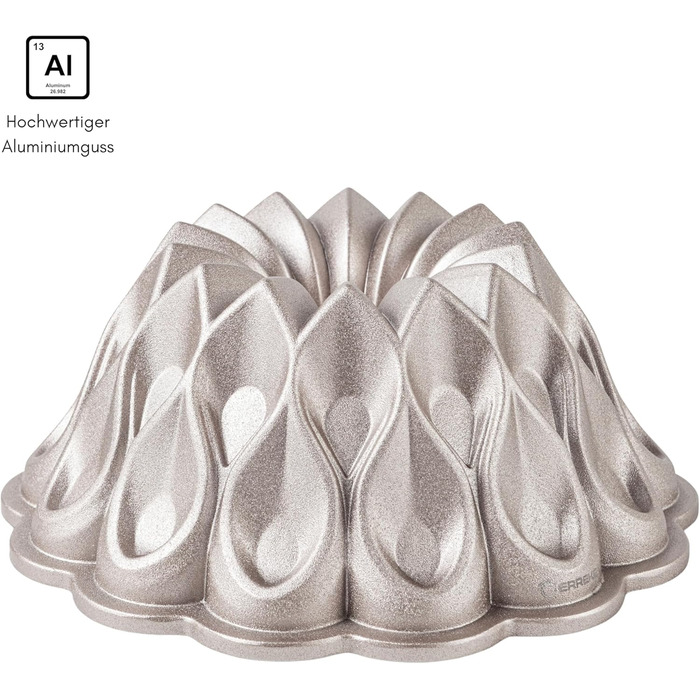 Форма для кексу Erreke Gugelhupfform, 24 см, 2 л, преміум-якість, антипригарне покриття