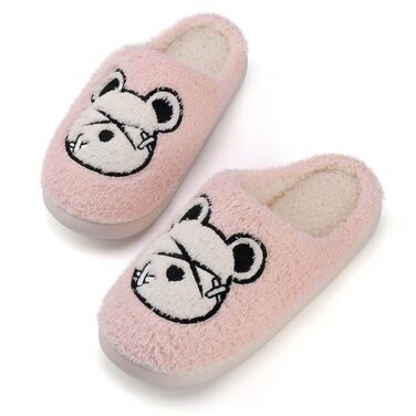 Тапочки зимові Mishansha для жінок та чоловіків, теплі плюшеві, з пам'яттю, розмір 36-47, кольори: жовтий, рожевий