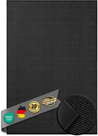 Килимок для входу Sky Novo 120x180 см антрацит: антиковзаюча, миюча, для дому та вулиці