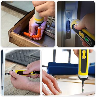 Mini акумуляторний шуруповерт Enventor 6 Nm, 4V, 2000 mAh, LED, USB, 25-Tlg. набір біт