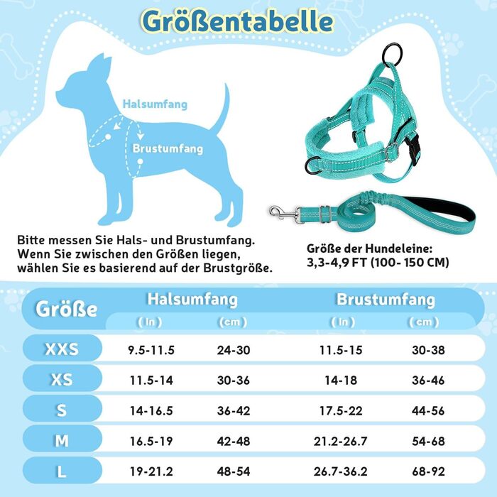 Шлейка для собак SlowTon з повідком, анти-тягнуча, регульована, світловідбиваюча, для цуценят, малих та середніх собак, безпечна, запобігає задушливості, зелена