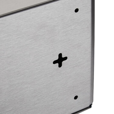 Relaxdays Cosmetic Tissue Box, Stainless Steel, Silver