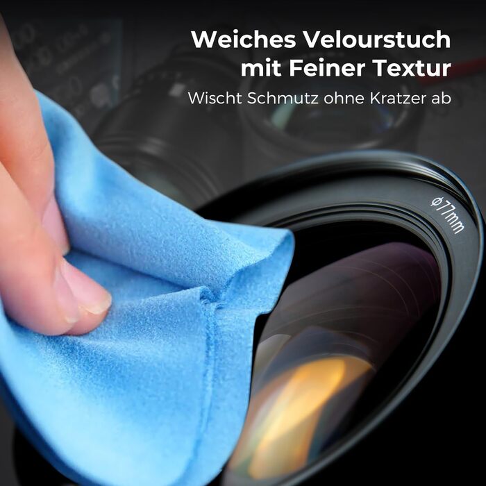 Набір для чищення камери Rollei Travel 7-в-1: Lenspen, двірник, серветки, рідина для чищення об'єктивів, для Sony, Nikon, Canon