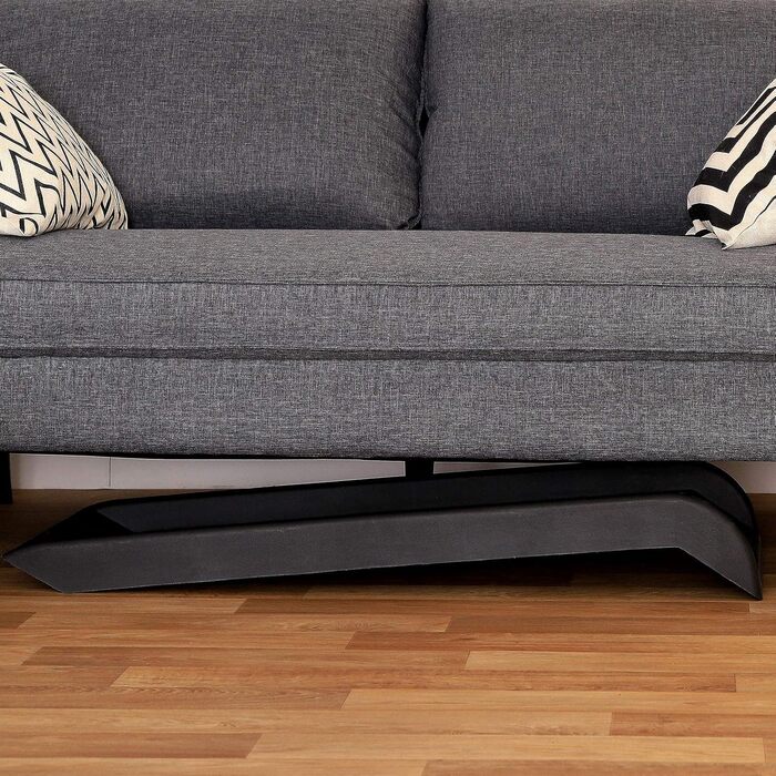 Рампа для собак Lionto до 90 кг, чорна, 100x38 см. Міцна, з антиковзким покриттям, для завантаження в багажник, щадить суглоби.