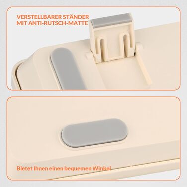 Механічна клавіатура Rii бездротова, геймерська Bluetooth, Tri-Mode 75%, QWERTZ, 20 режимів RGB-підсвічування (BT5.0 + 2.4GHz + кабель), Blue Switch