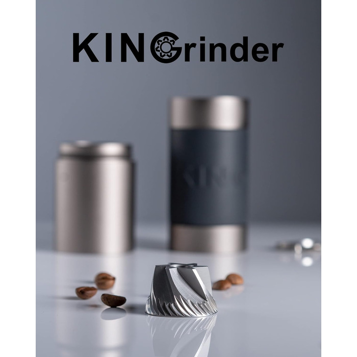 KINGrinder K2 - ручна кавомолка з 140 рівнями помелу для Aeropress, French Press, Drip, Espresso, 25 г