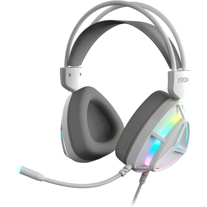 KROM Kabala – Бездротовий ігровий набір з мембранної клавіатури RGB Rainbow, 6 антибліндів, оптична миша 800-4800 DPI, іспанська розкладка, сумісний з ПК, чорний (Klass Spanish)