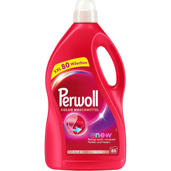 Рідкий засіб для прання Perwoll Color для кольорових речей, відновлення кольорів та волокон, 80 прань