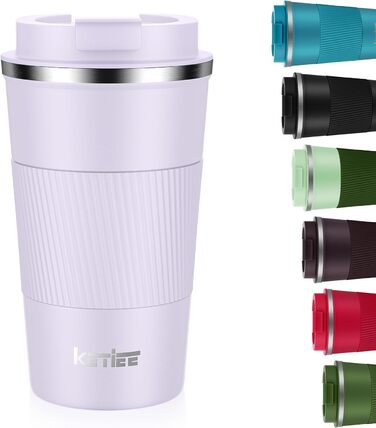 Термокружка KETIEE 510мл, з подвійними стінками, для кави та чаю, зелений колір