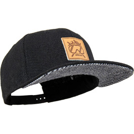 Кепка бейсболка Jumping Bird • Унісекс • Знімний козирок • Регульована • Чорна