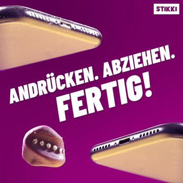 Клейка губка для чищення телефону та навушників STIKKI - професійний набір для чищення з щітками та інструментом для роз'ємів USB-C та Lightning. Чистить важкодоступні місця, сумісний з Airpods, iPhone та іншими пристроями.