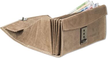 Woodland® Pro Waiter's Pouch with Ladder Lock, Finest Cowhide Nappa Leather, BLACK