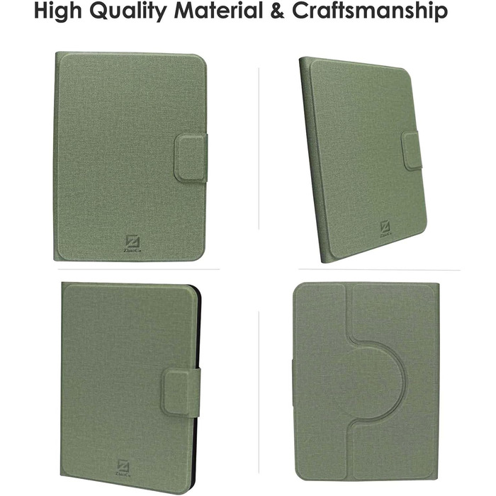 Чохол для Kindle 2024/2022, Kobo Nia/Clara 2E / Clara HD, зелений - ZhaoCo, регульовані кути