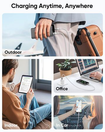 Кабель USB-C SUNGUY, 30 см, USB 3.0 Gen 2, 10 Гбіт/с, для iPhone, Galaxy, Google Pixel, Android Auto, Huawei