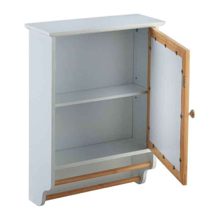 Relaxdays Mirror Cabinet with Towel Rail