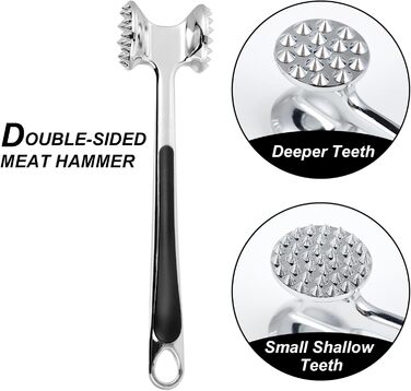 Кухонний молоток для м'яса Lrocotanc – ідеальний для шніцелів, стейків та курки, ергономічна ручка, міцний дизайн