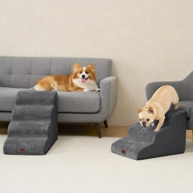 Сходинки для собак EHEYCIGA: компактні та зручні для маленьких собак, 40 см заввишки, сірі