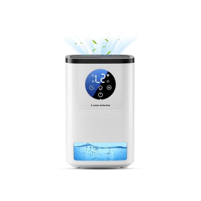 Електричний осушувач повітря 1600 мл, портативний, ультратихий, з автоматичним вимкненням та 7-кольоровим підсвічуванням для спальні, ванної кімнати та дому