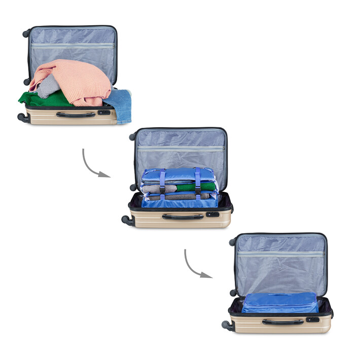 Relaxdays Hanging Travel Organizer with 4 Compartments