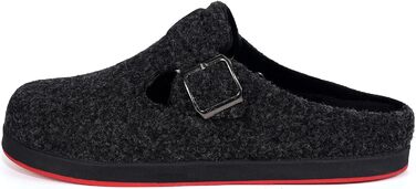 Тапочки халатні для дому Sisttke, чорні, унісекс, зимові, з змінним устілком (39 EU)