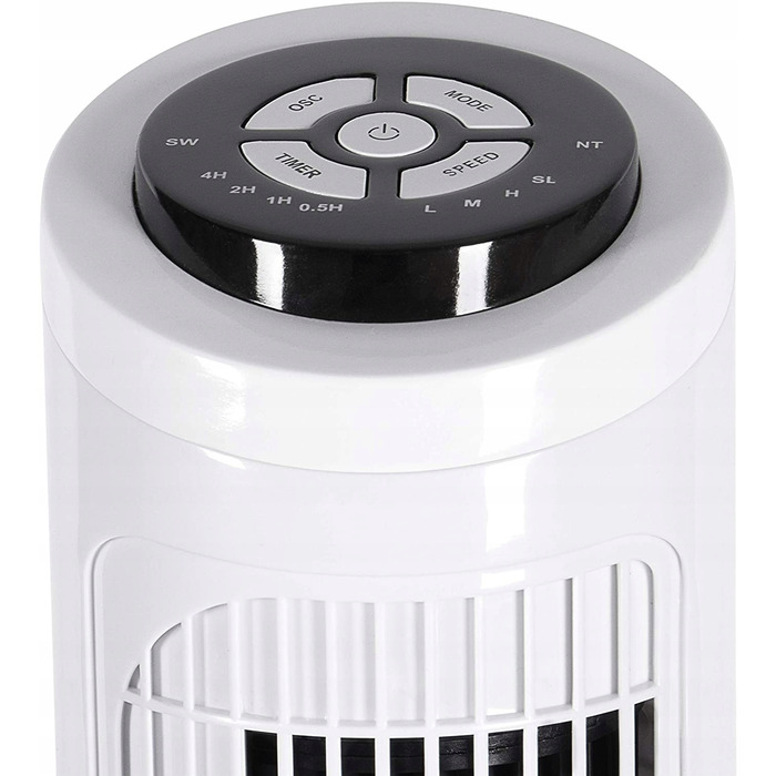 Колонний вентилятор TecVance Tower Fan, білий