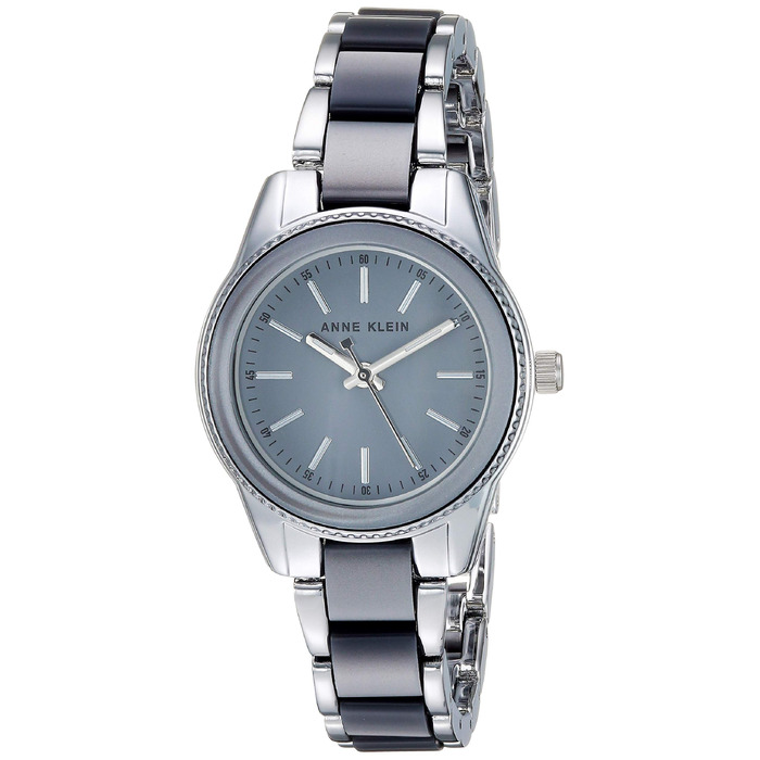 Жіночий кварцовий годинник Anne Klein із пластиковим браслетом (Сірий)