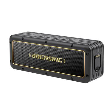 BOGASING G4 Bluetooth колонка 50W: Портативна водонепроникна колонка з глибоким басом, підтримкою TF-карти, AUX, Bluetooth 5.3, 24 години роботи