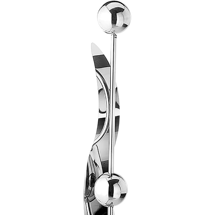 Kobolo Garden Stakes Drops, 160 cm, Silver, decorative stainless steel stake, weather-resistant & stable, stylish garden decoration for terrace, balcony & front yard