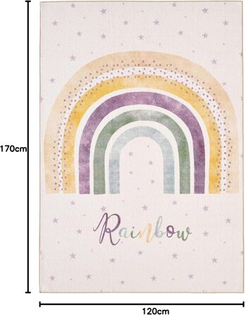 Дитячий килим SIMPEX KinderTeppich, принцеса, рожевий 80x120 см, килим в дитячу кімнату