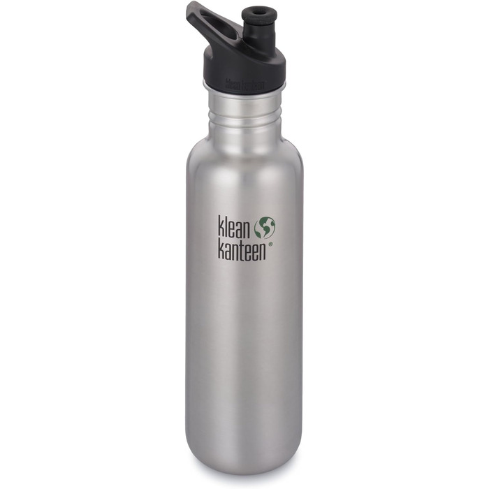 Klean Kanteen Stainless Steel Bottle with Sport Cap Classic