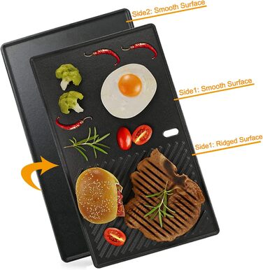 Решітка-гриль для Weber Spirit I/II 200/210/E210/E220/S210/S220 (лицьові кнопки керування), Запчастина Weber 7637, чавунна решітка-гриль