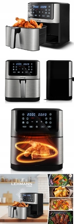 Аерофритюрниця Lehmann Fresco LHODF-1880 1800Вт 8л, сріблясто-сіра