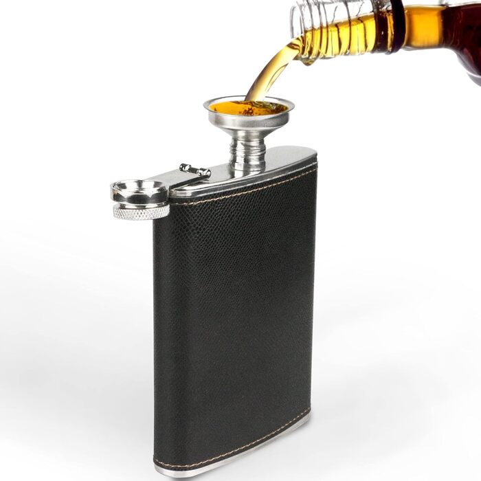 Набір фляг 260 мл з нержавіючої сталі для віскі та шнапсу. Міні фляга, портативна, дорогий алкогольний аксесуар, подарунок (зелений, чорний)