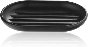 Набір аксесуарів для ванної кімнати Icegrey: 6 предметів, чорний (дозатор для рідкого мила, тримач для зубних щіток, стакан, мильниця, тримач для туалетного йоржика, сміттєвий контейнер)