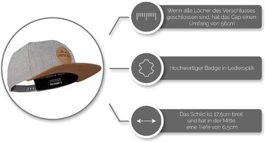 Кепка бейсболка Jumping Bird для чоловіків • Зручна snapback кепка для активного відпочинку • Регульований розмір, легко миється, світло-сіра