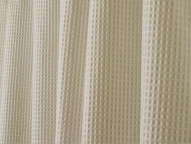 mDesign Luxury Shower Curtain - Cotton Blend Fabric - 180 x 180 cm, Color: Beige - Curtain for Bathroom - Shower, Bathtub - Easy Care, Taupe 180 x 180 cm