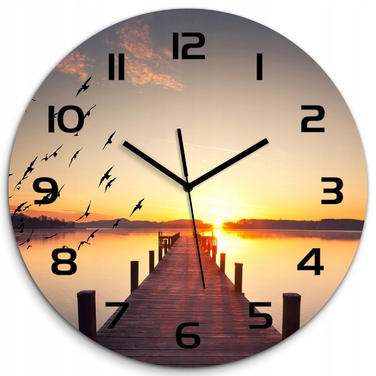 Настінний годинник Tulup багатоколірний, 60 см