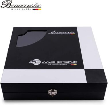 HiFi мережевий кабель Boaacoustic BB-007, аудіофільний High-End кабель живлення Schuko (EU), 2м для підсилювача, DVD, декодера та сабвуфера