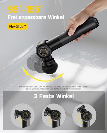 Електрична щітка для чищення Fanttik Flip G9 Pro з двигуном VoltiPulse, чорна