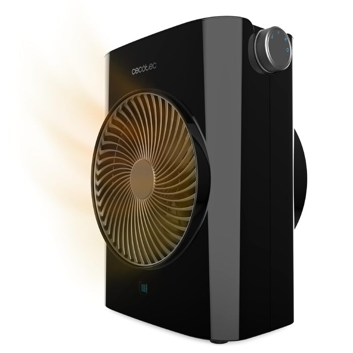 Теплова гармата Cecotec ReadyWarm 2070 Max Force, 2000 Вт, 3 режими роботи (охолодження/тепло/жар), вертикальна, чорна