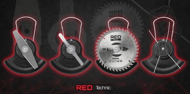 Акумуляторний тример для стрижки живоплоту Red Technic 1000 Вт, 15 см, з регулюванням довжини
