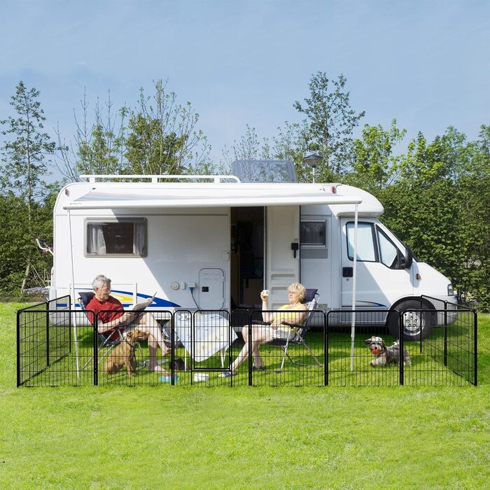 Клітка для собак Yaheetech з 8 секціями, 80x80 см, для дому та саду