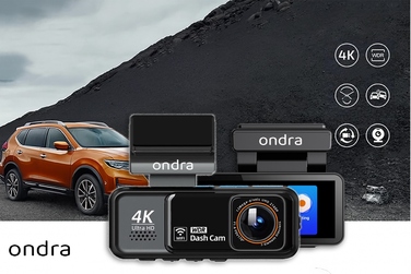 Автомобільний відеореєстратор 4K Ultra HD з GPS, Wi-Fi та камерою заднього виду